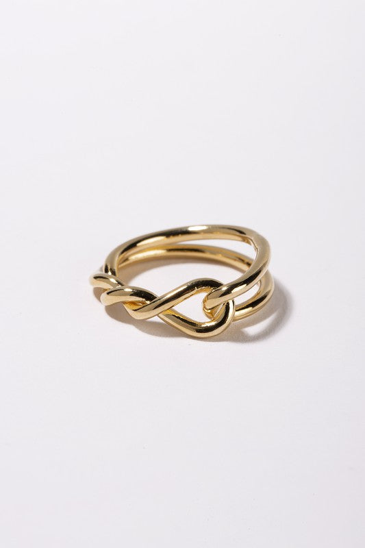 Korean Gold Plated Twisted Ring