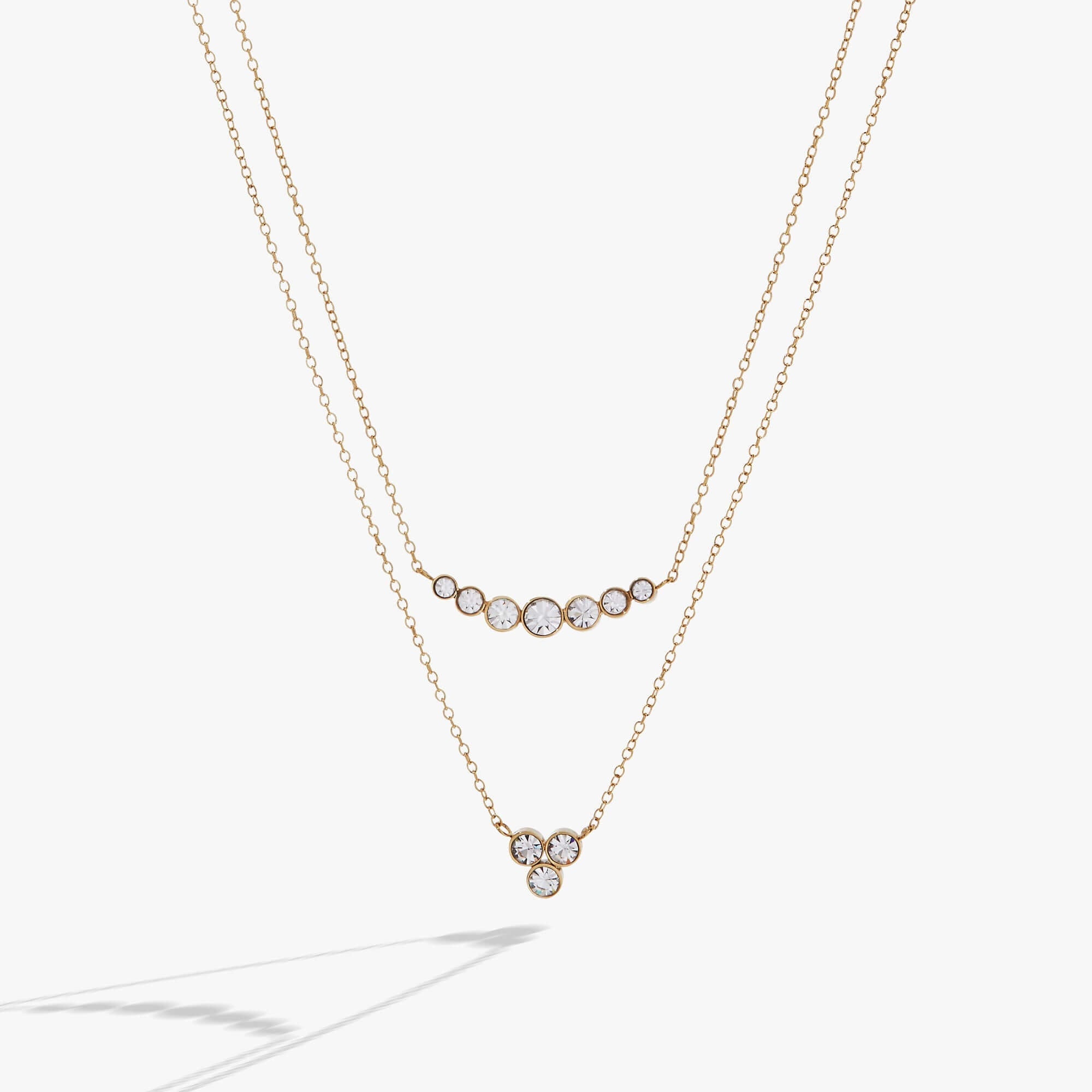 Double-Layer Crystal Necklace, Necklaces, $ 44.90, A Moment Of Now™