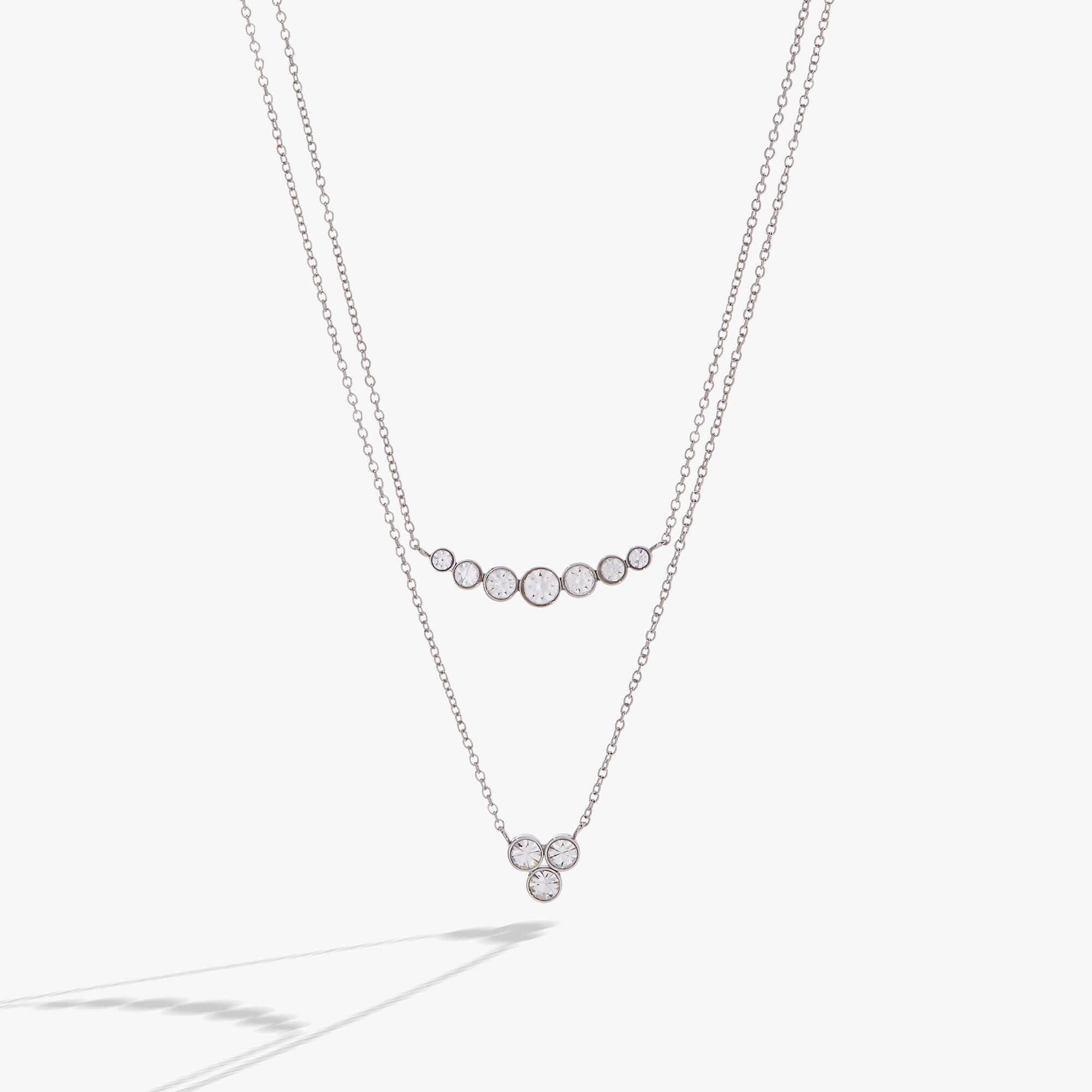 Double-Layer Crystal Necklace, Necklaces, $ 44.90, A Moment Of Now™