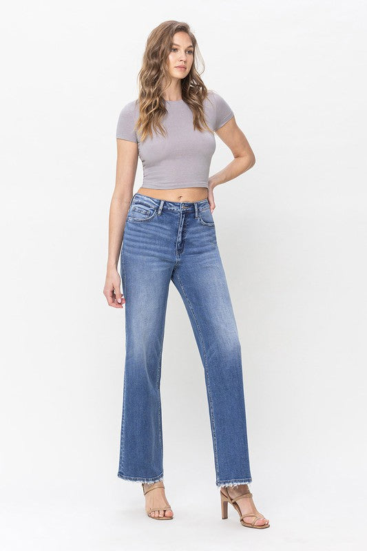 90'S Vintage Light Wash High Loose Jean