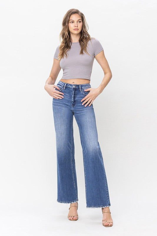 90'S Vintage Light Wash High Loose Jean