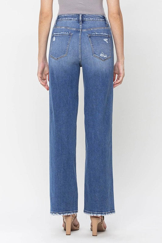 90'S Vintage Light Wash High Loose Jean