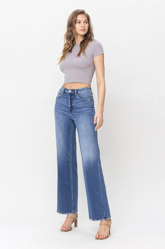 90'S Vintage Light Wash High Loose Jean