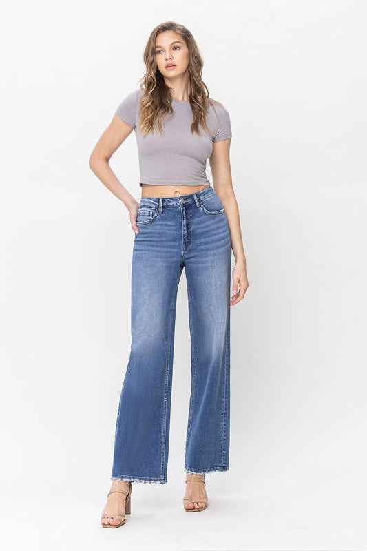 90'S Vintage Light Wash High Loose Jean