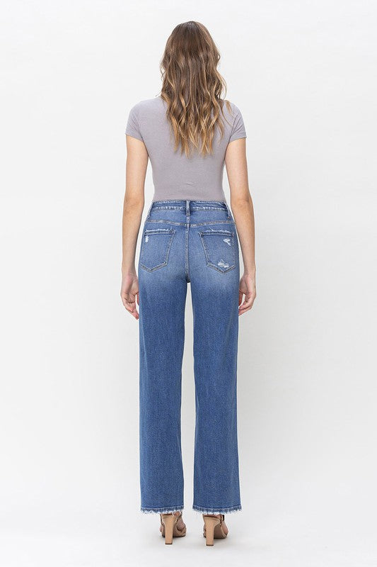 90'S Vintage Light Wash High Loose Jean