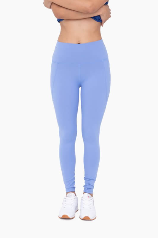 Shop Tapered Band Essential Solid Highwaist Leggings, Leggings, USA Boutique