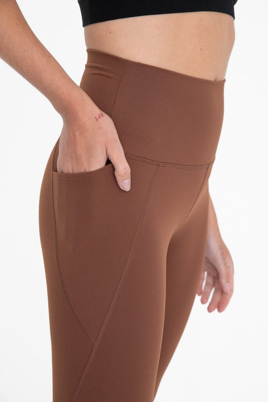 Shop Tapered Band Essential Solid Highwaist Leggings, Leggings, USA Boutique