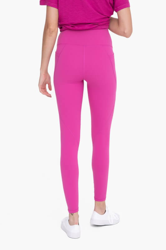 Shop Tapered Band Essential Solid Highwaist Leggings, Leggings, USA Boutique