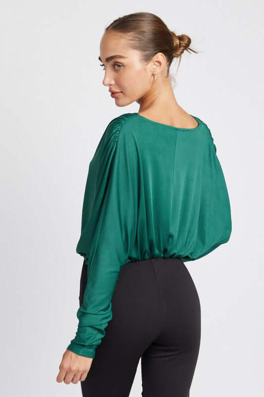 Dolman Twist Front Long Sleeve Top, Emory Park, $ 55.95