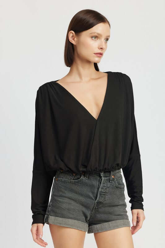 Dolman Twist Front Long Sleeve Top, Emory Park, $ 55.95