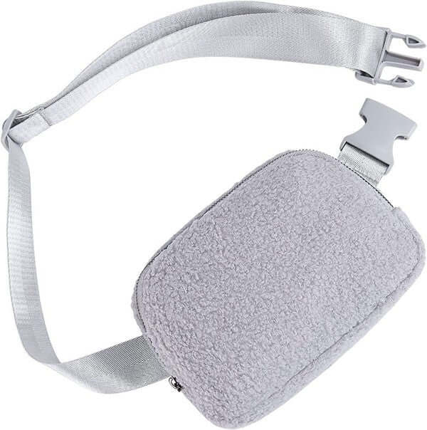 Lola Boucle Sherpa Sling Belt Bag - Stylish & Cozy Accessory, Sling Bags, $ 39.00, A Moment Of Now™