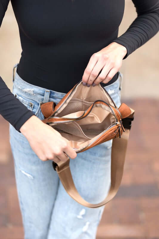Presly Vegan Leather Everywhere Sling Belt Bag, Belt Bags, $ 61.95, A Moment Of Now™