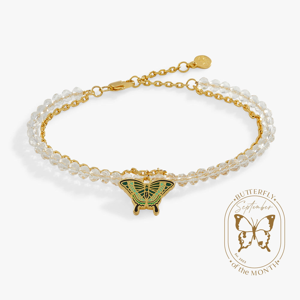 Emerald Swallowtail Butterfly Charm Bracelet, Bracelets, $ 23.90, A Moment Of Now™