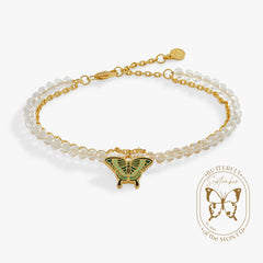 Emerald Swallowtail Butterfly Charm Bracelet, Bracelets, $ 23.90, A Moment Of Now™