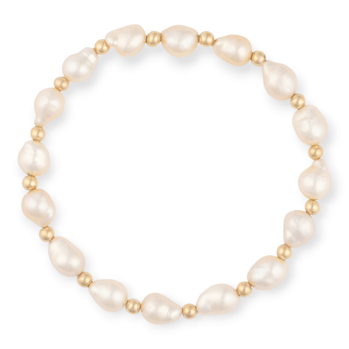 Baroque Pearl Bracelet | 14K Gold Filled & Baroque Pearls, Bracelets, $ 72.00, A Moment Of Now™