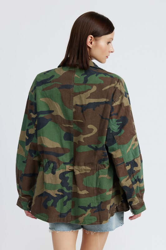 CAMO OVERSIZED JACKET, Emory Park, $ 99.00