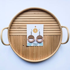 Macrame Knotted Earrings - Circle