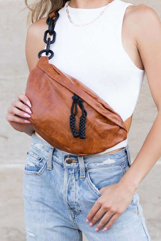 Bryce Chunky Chain Sling Crossbody Bag, Aili's Corner, $ 58.95