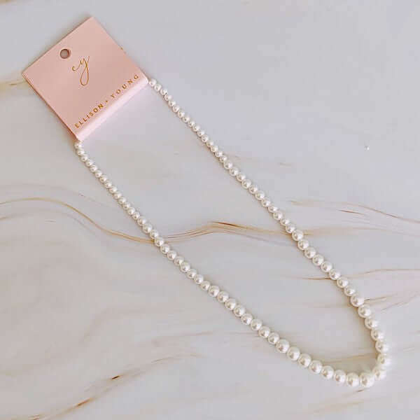 Queen Liz Graduated Pearl Necklace, Ellison and Young, $ 56.95