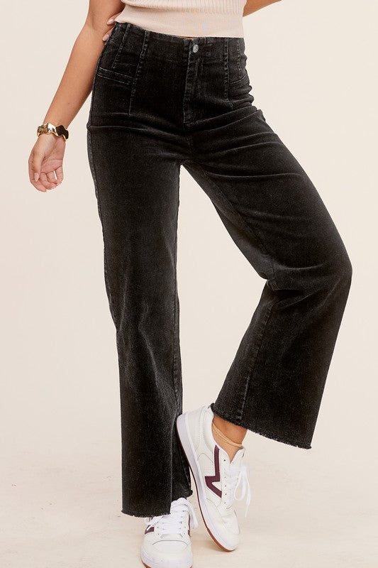 Candice Corduroy Raw Hemm Pants