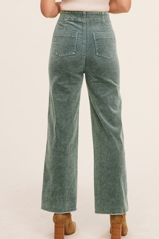 Candice Corduroy Raw Hemm Pants