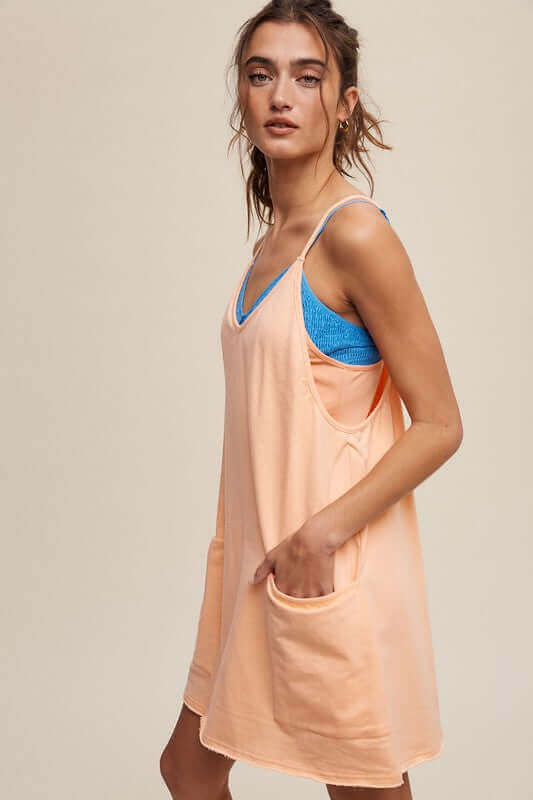 Sporty Mini Dress With Built in Romper Liner, Listicle, A Moment Of Now