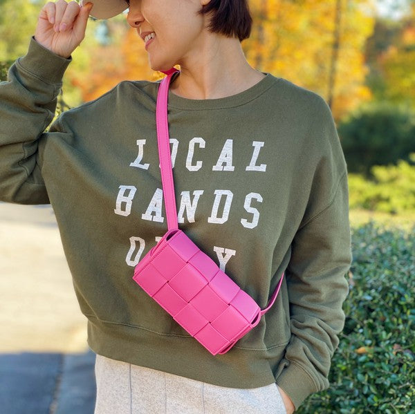 Shop Candy Cube Woven Sling Bag | Women\s Boutique handbags Online, Sling Bags, USA Boutique