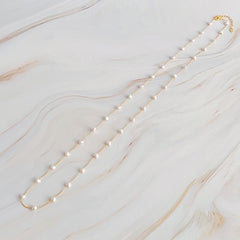 Shop Pearl Heart Long Chain Necklace, Necklaces, USA Boutique