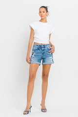 Shop Exactly Like You High Rise Double Cuff Shorts, Shorts, USA Boutique