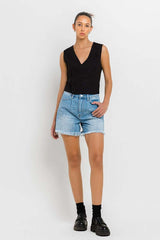 Super High Rise Pleats Shorts, VERVET by Flying Monkey, $ 55.00