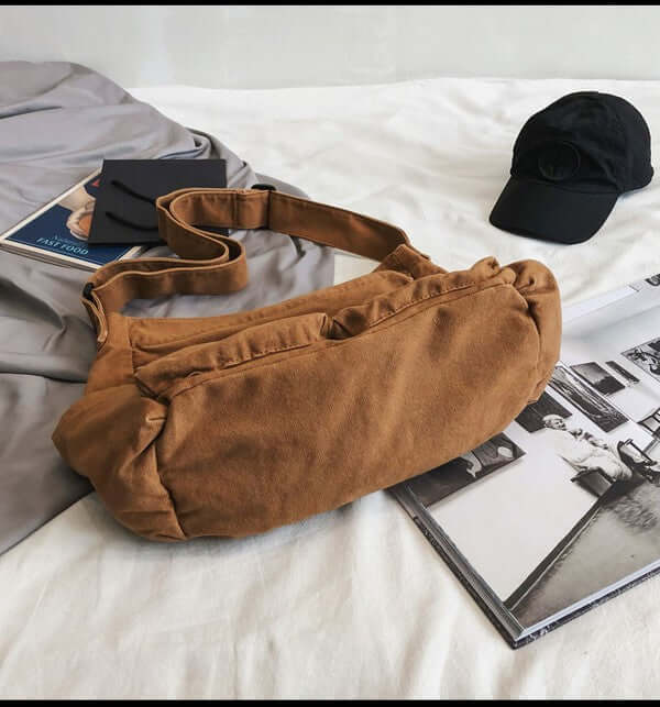 Nova Oversize Canvas Messenger Bag - Versatile & Spacious, Messenger Bags, $ 62.95, A Moment Of Now™