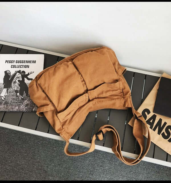 Nova Oversize Canvas Messenger Bag - Versatile & Spacious, Messenger Bags, $ 62.95, A Moment Of Now™