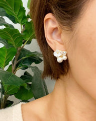 Shop Mini Flower Jeweled Stud Earrings, Earrings, USA Boutique