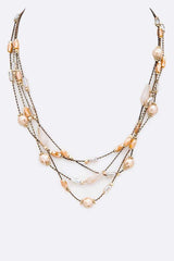 Starlit Crystal Layered Necklace