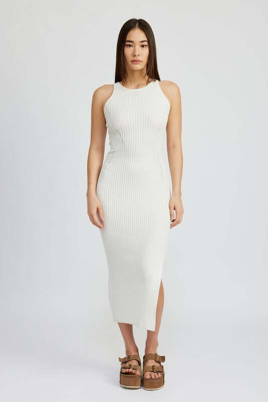 High Slit Tank Midi Dress - Bold & Chic Style, Dresses, $ 74.95, A Moment Of Now™