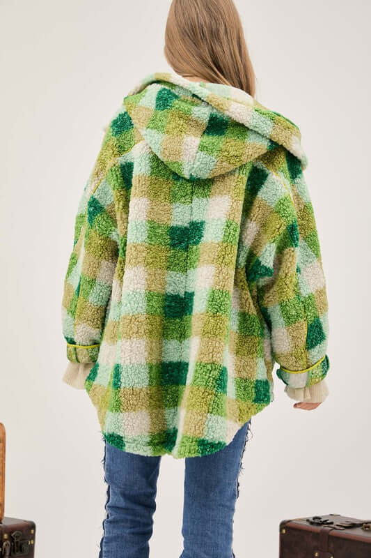 Plus Size Plaid Back Spirit Jacket, Davi & Dani, $ 68.95