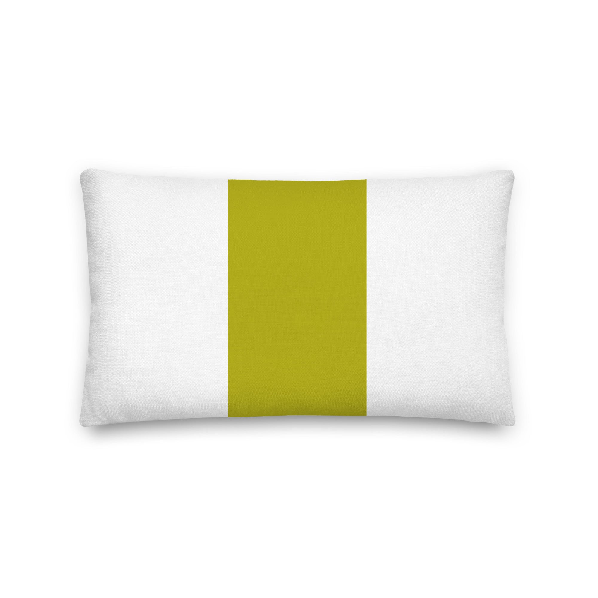 Custom Center Color Block Decorative Throw Pillow Accent Cushion