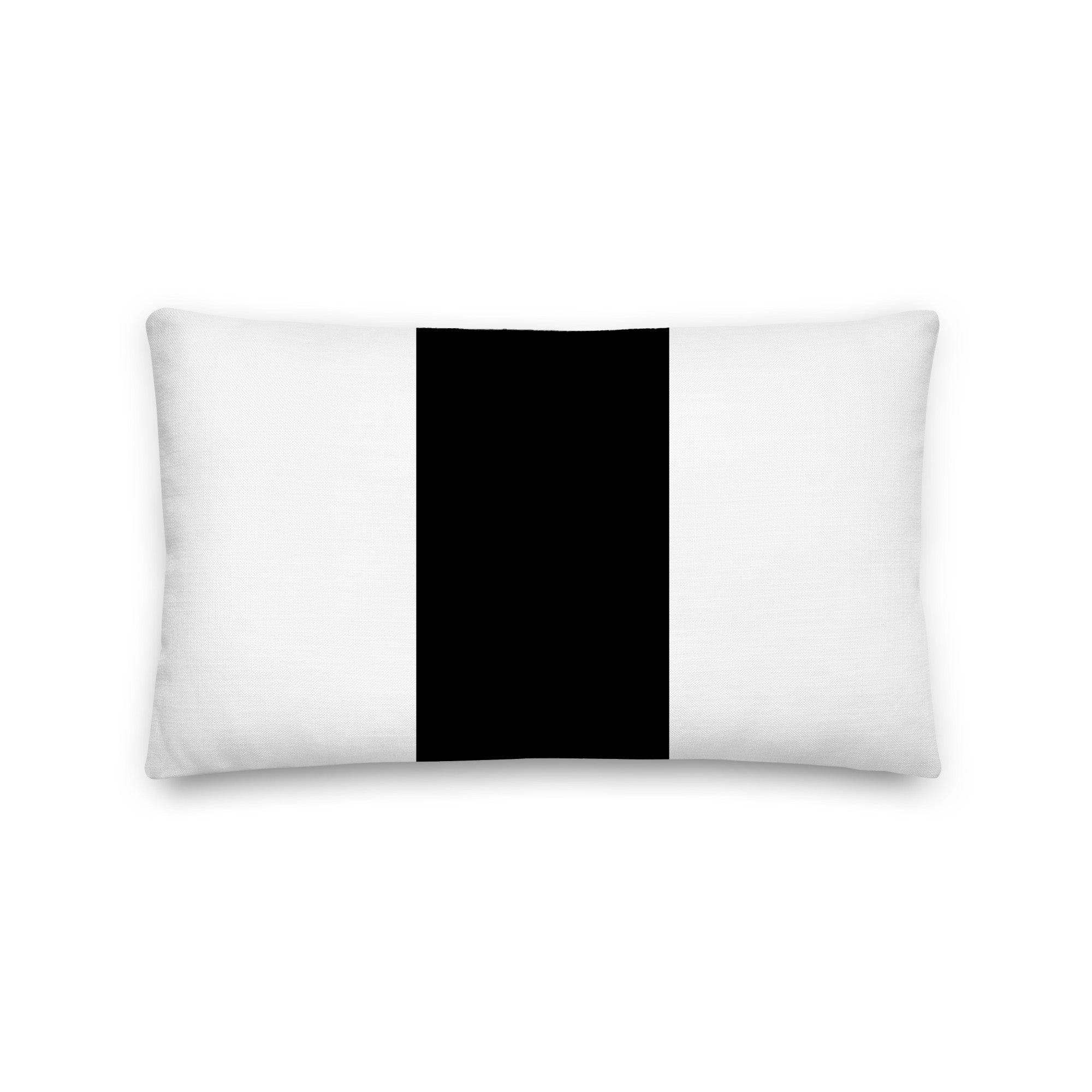 Custom Center Color Block Decorative Throw Pillow Accent Cushion