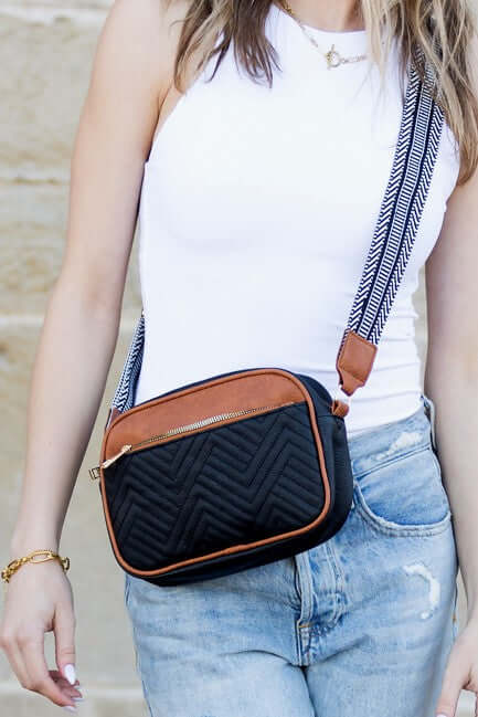 Everly Vegan Leather Camera Crossbody - Stylish & Safe, Crossbody Bags, $ 70.95, A Moment Of Now™