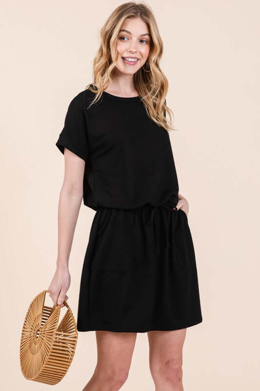 French Terry Dress with Pockets