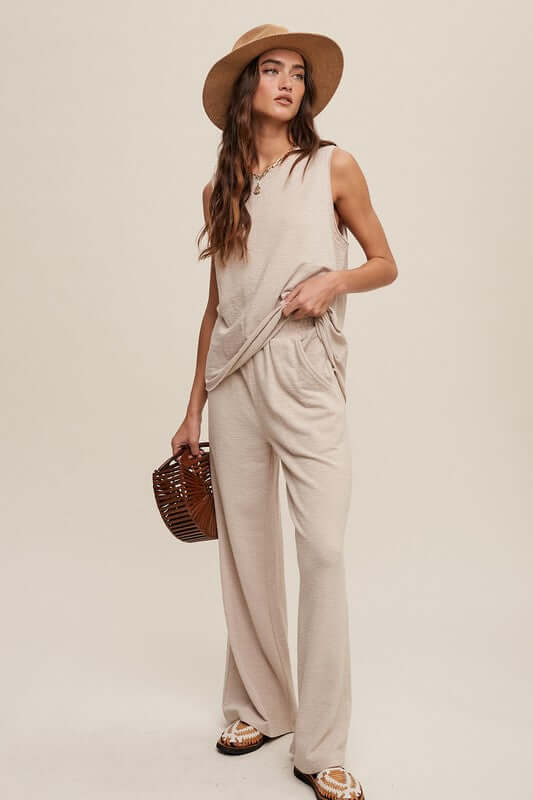 Soft Knit Tank and Sweat Pant Set, Listicle, $ 59.00