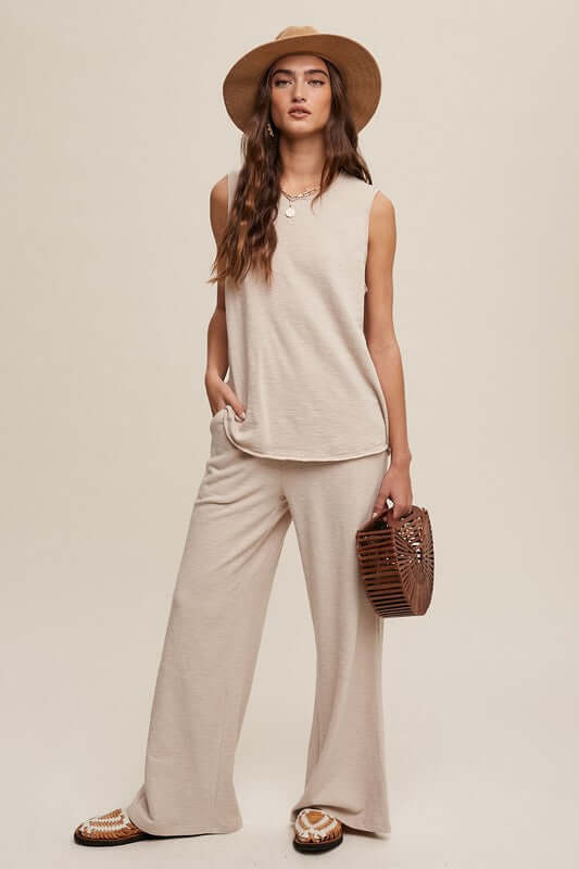 Soft Knit Tank and Sweat Pant Set, Listicle, $ 59.00