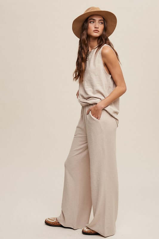 Soft Knit Tank and Sweat Pant Set, Listicle, $ 59.00