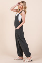 Shop Women's Charcoal Grey Back Button Detail Rib Overalls | USA Boutique, Overalls, USA Boutique