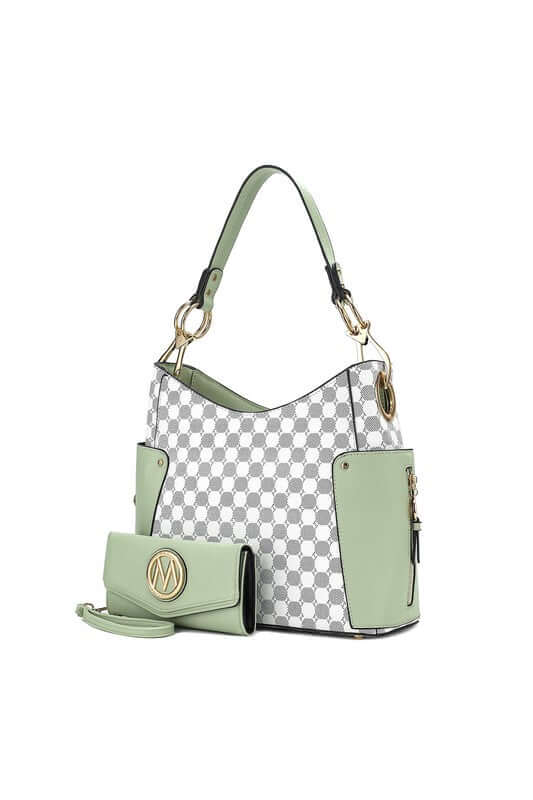 MKF Penelope Circular Print Shoulder and Wallet Set, MKF Collection by Mia K, $ 89.00