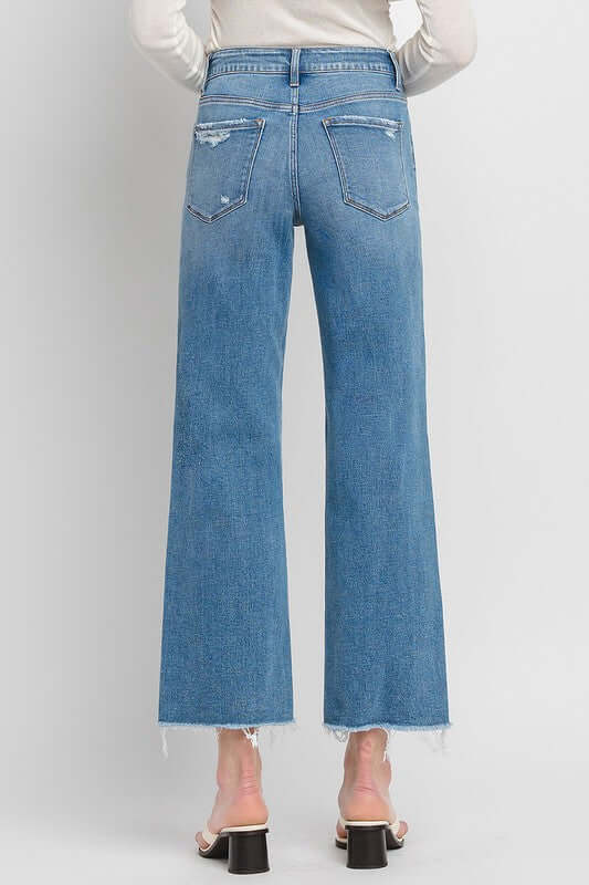 Evening Star High Rise Ankle Slim Wide Jeans, VERVET by Flying Monkey, A Moment Of Now