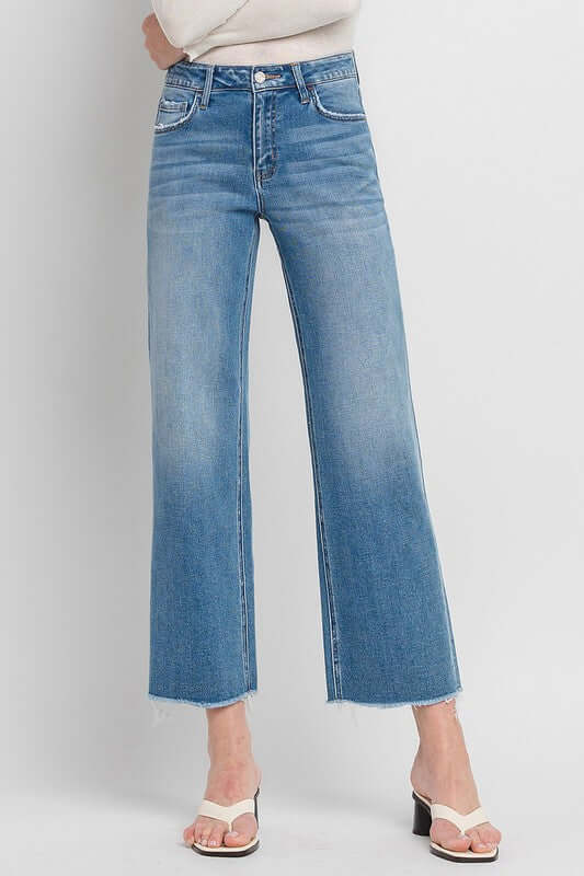 Evening Star High Rise Ankle Slim Wide Jeans, VERVET by Flying Monkey, A Moment Of Now