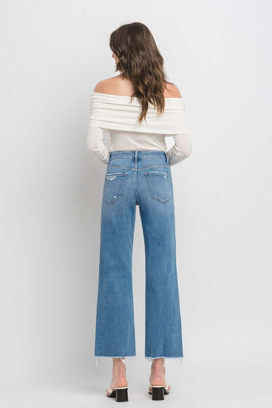 Evening Star High Rise Ankle Slim Wide Jeans, VERVET by Flying Monkey, A Moment Of Now