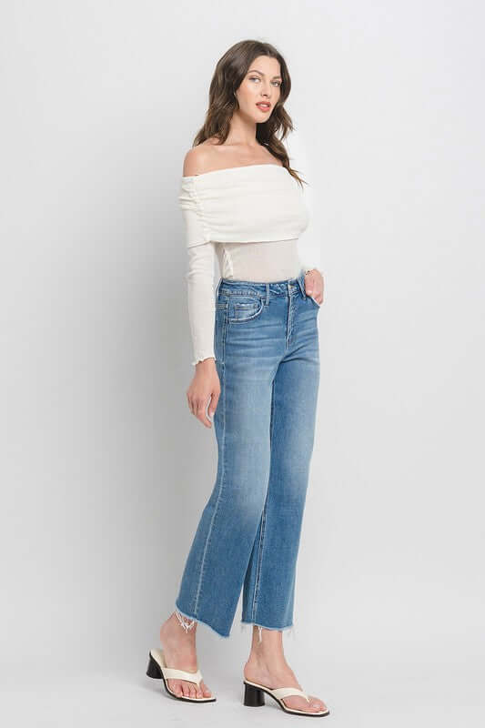 Evening Star High Rise Ankle Slim Wide Jeans, VERVET by Flying Monkey, A Moment Of Now