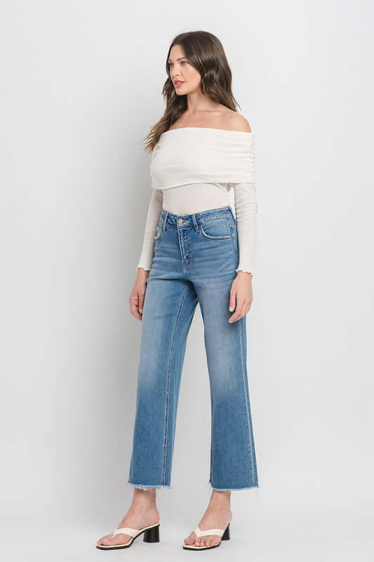 Evening Star High Rise Ankle Slim Wide Jeans, VERVET by Flying Monkey, A Moment Of Now